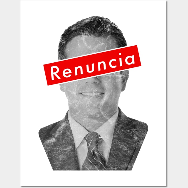 Ricky Renuncia - Ricardo Rossello Puerto Rican Governor Wall Art by PuertoRicoShirts